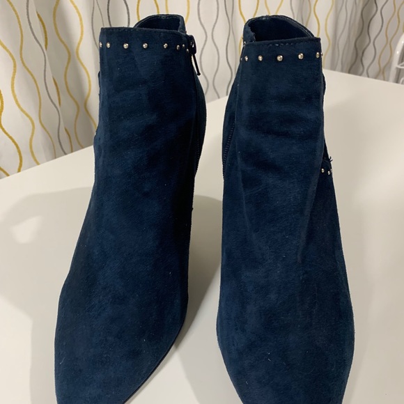 Blue Swade Pointy Booties - Picture 3 of 5